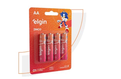  - Pilhas    Cod. Pilha Elgin Zinco AA com 4 Pilhas